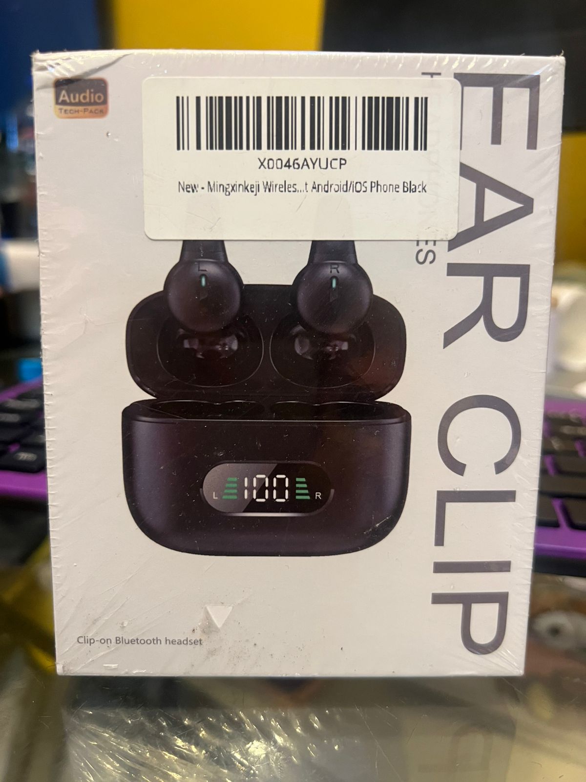 Auriculares inalámbricos Bluetooth clip conducción ósea oído abierto