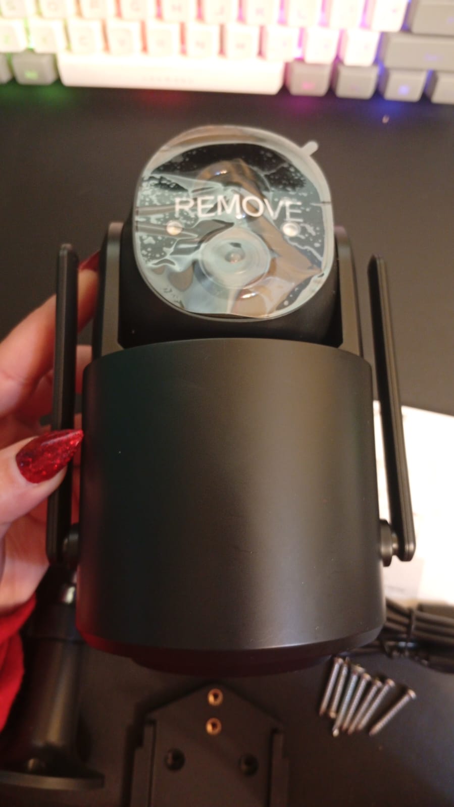 Cámara de seguridad inalámbrica, exterior, solar, WiFi (USADA).