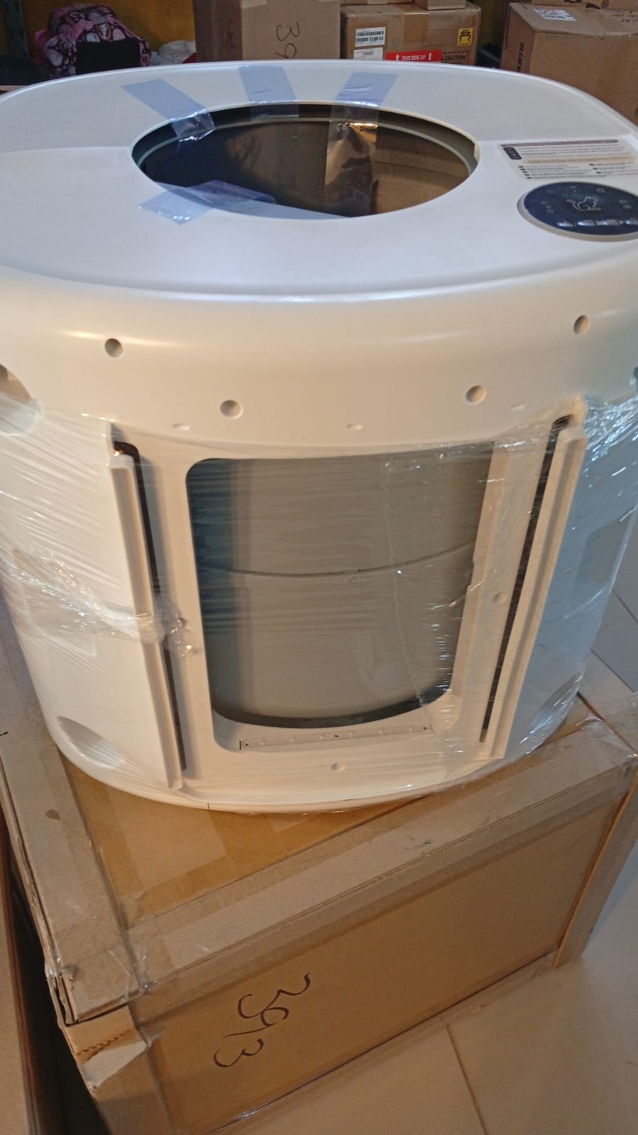 Caja de arena autolimpiante, sin olor, controlada por aplicación, WI-FI.