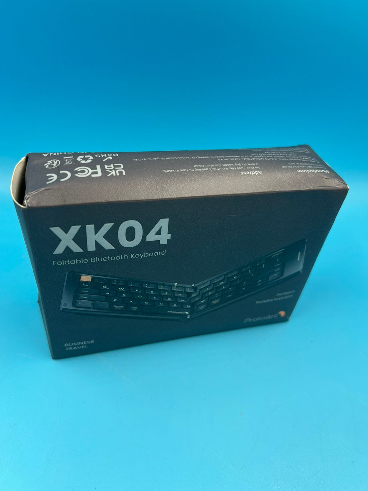 ProtoArc - Teclado compacto plegable XK04 inalámbrico