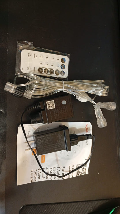 Luces de Navidad para exteriores, 40M/1680 LED, Control rem.