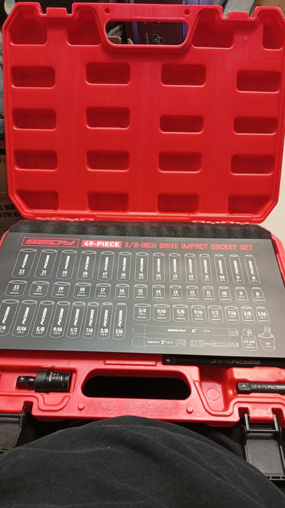 Juego de Dados SAE y métricos de impacto con barras de extensión.