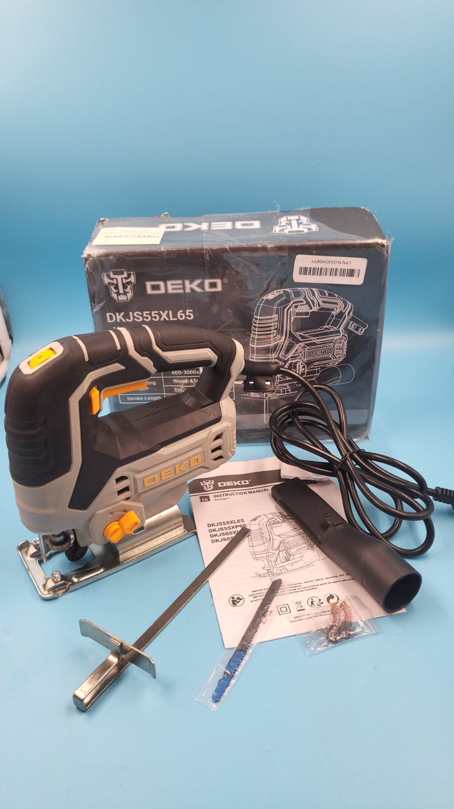 Herramientas eléctricas sierra eléctrica con regla guía DEKO