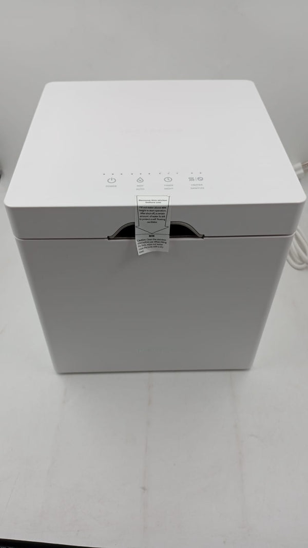 Humidificador híbrido, Carepod, acero inoxidable frío/cálido (USADO).