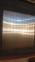Sistema de ducha Embather 10", Con cabezal de lluvia en pared.