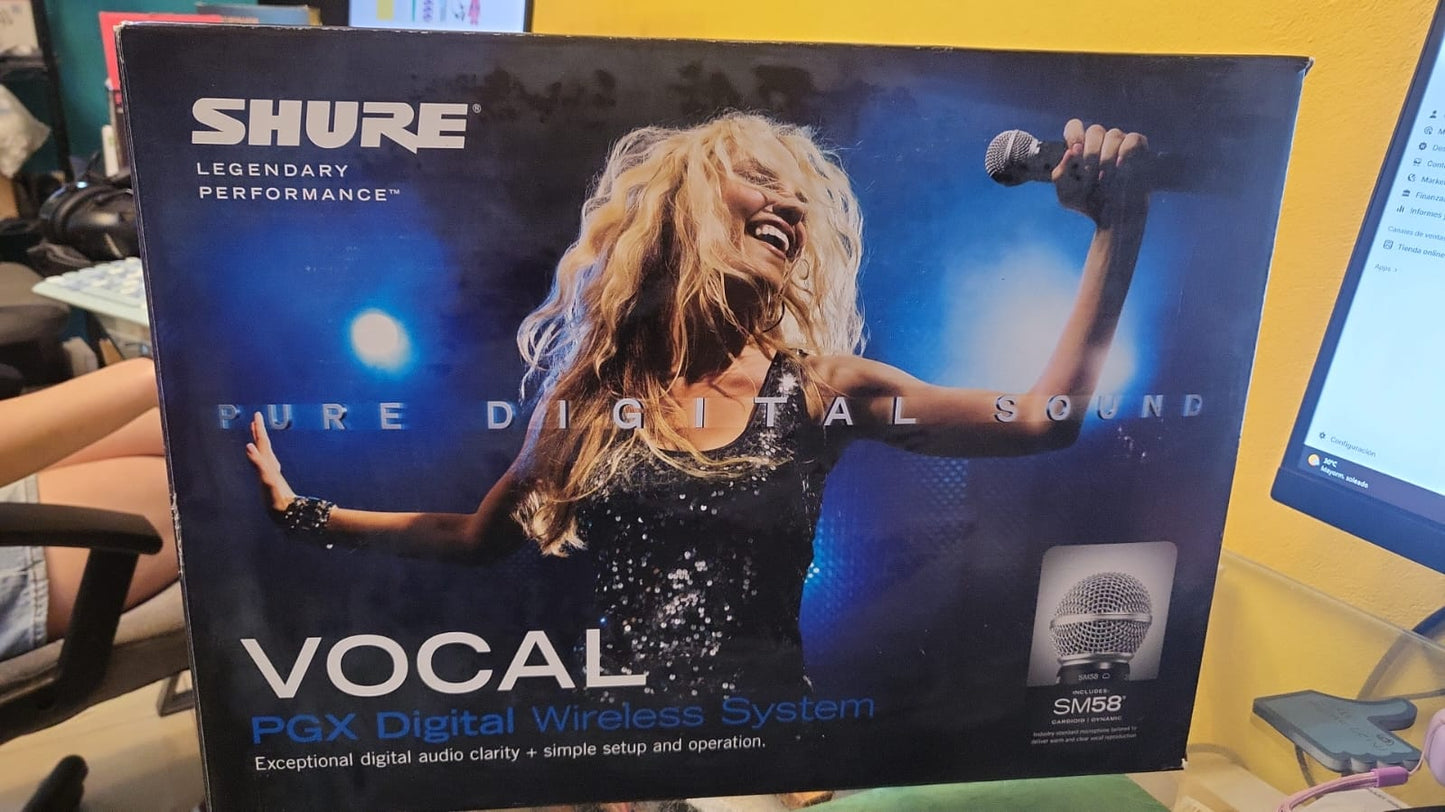 Microfono Shure Sm58 Inalambrico Pgxd24 Sm58 USADO
