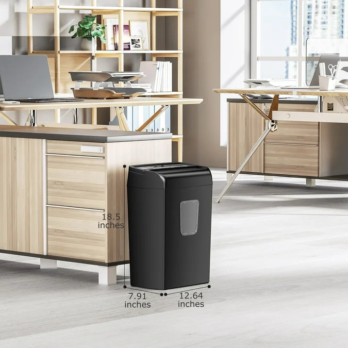 Trituradora de papel Bonsaii, 10 hojas, corte y papelera, 5.5GAL.