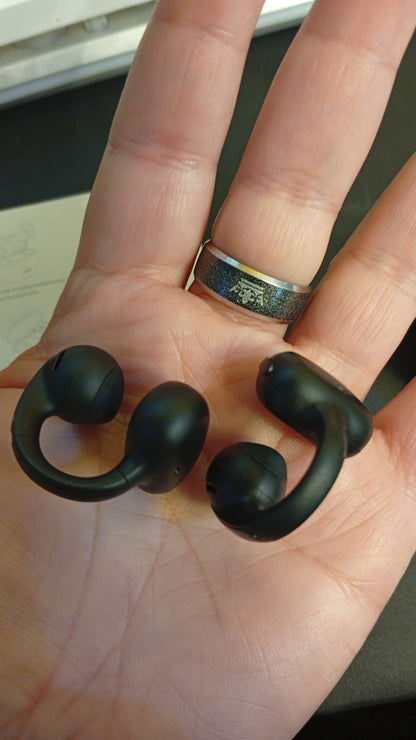 Auriculares abiertos de clip, Baseus MC1, BT , iPhone, Android.(USADO).