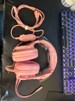 Auriculares para juegos Jimonyer, con micrófono luces RGB, con cable.