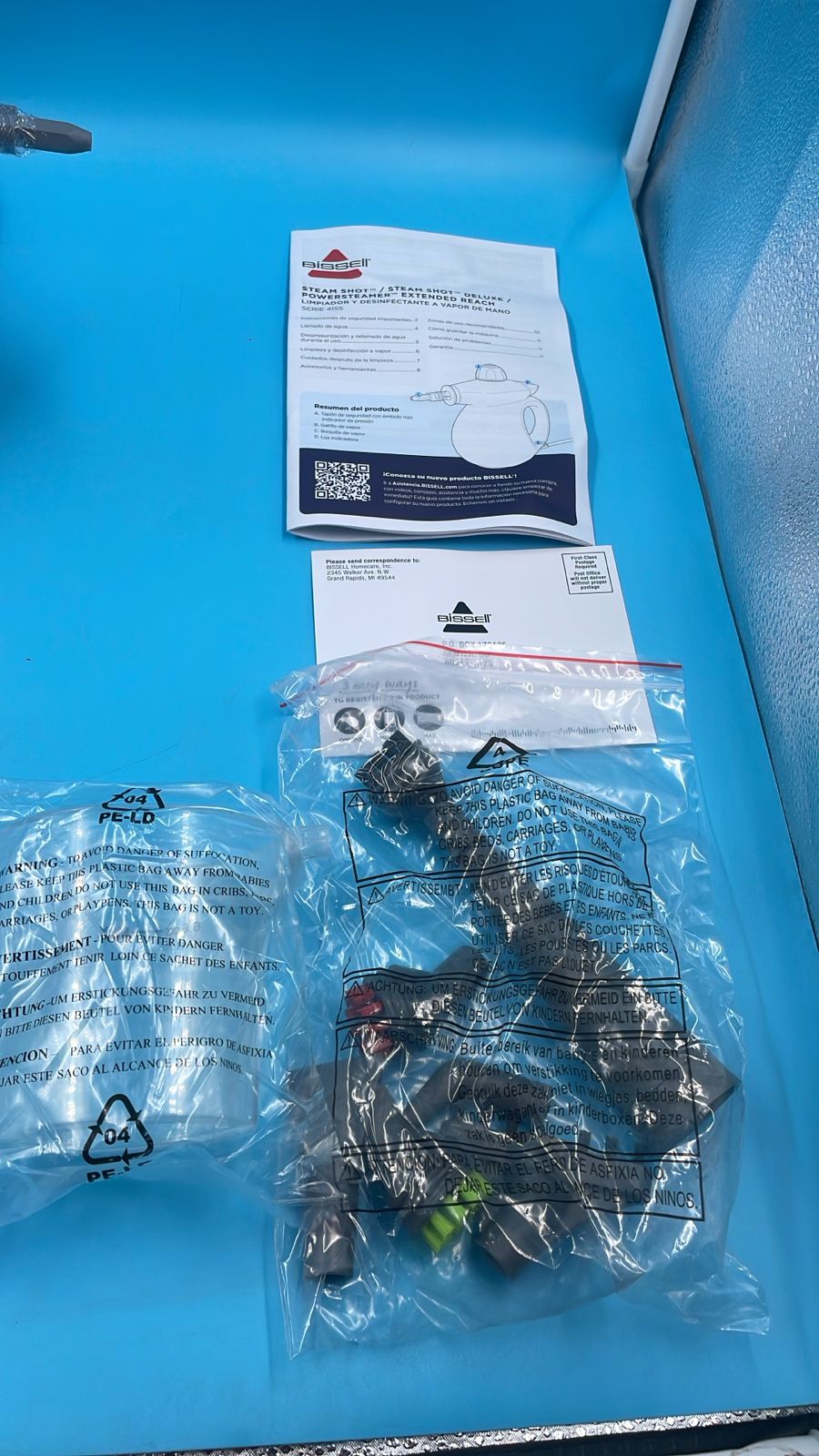 Limpiador y desinfectante de vapor portátil BISSELL.