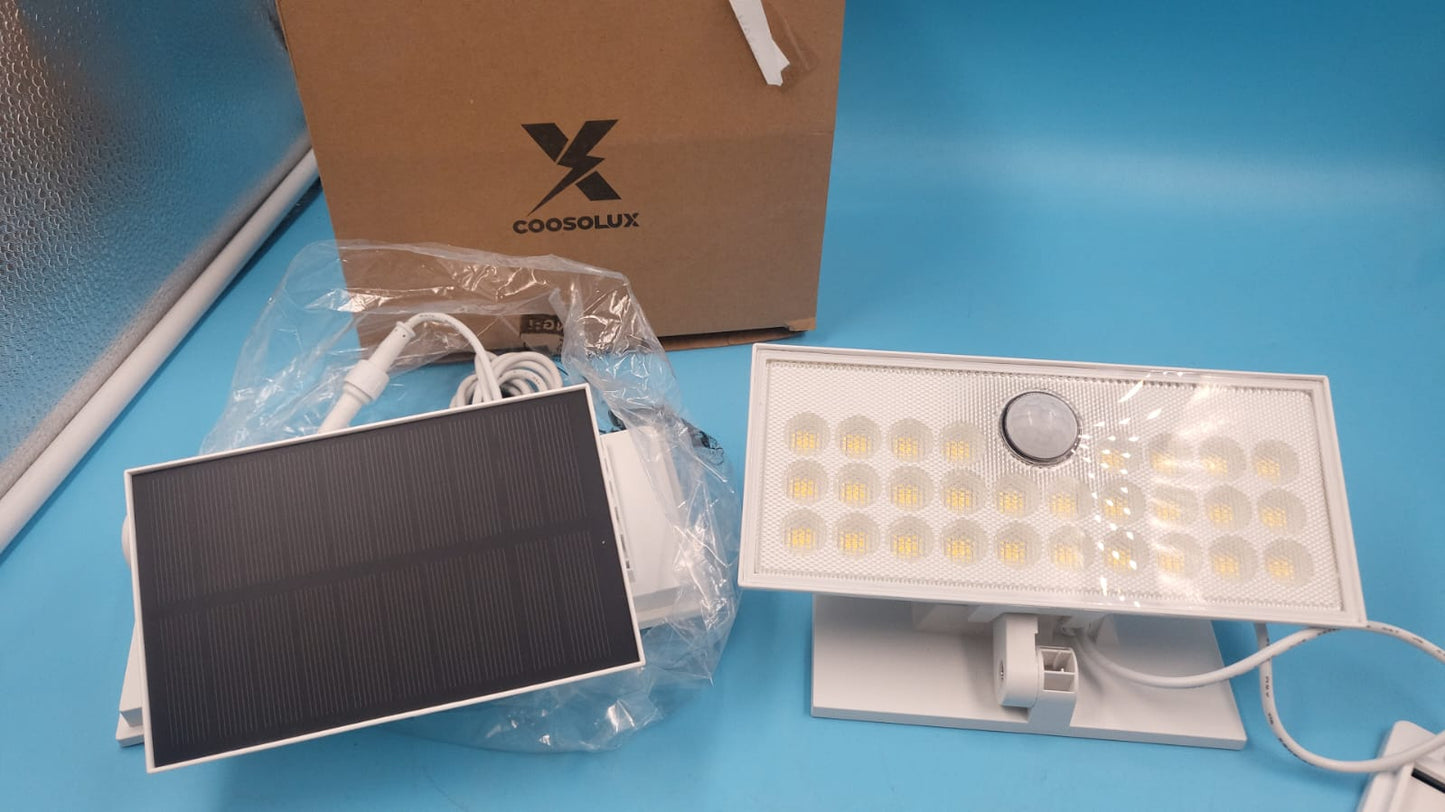 2 Luces solares para exteriores de 2600 mAh con sensor COOSOLUX