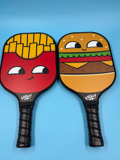 Set de pickleball para adultos Hamburguesa y papas fritas