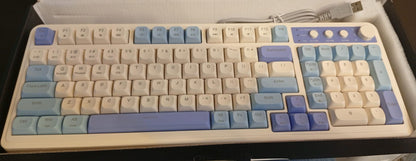 Teclado con cable, retroiluminado RGB, AULA S99, numérico.