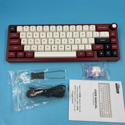 Teclado Mecánico RK Royal Kludge R65 RGB Rojo