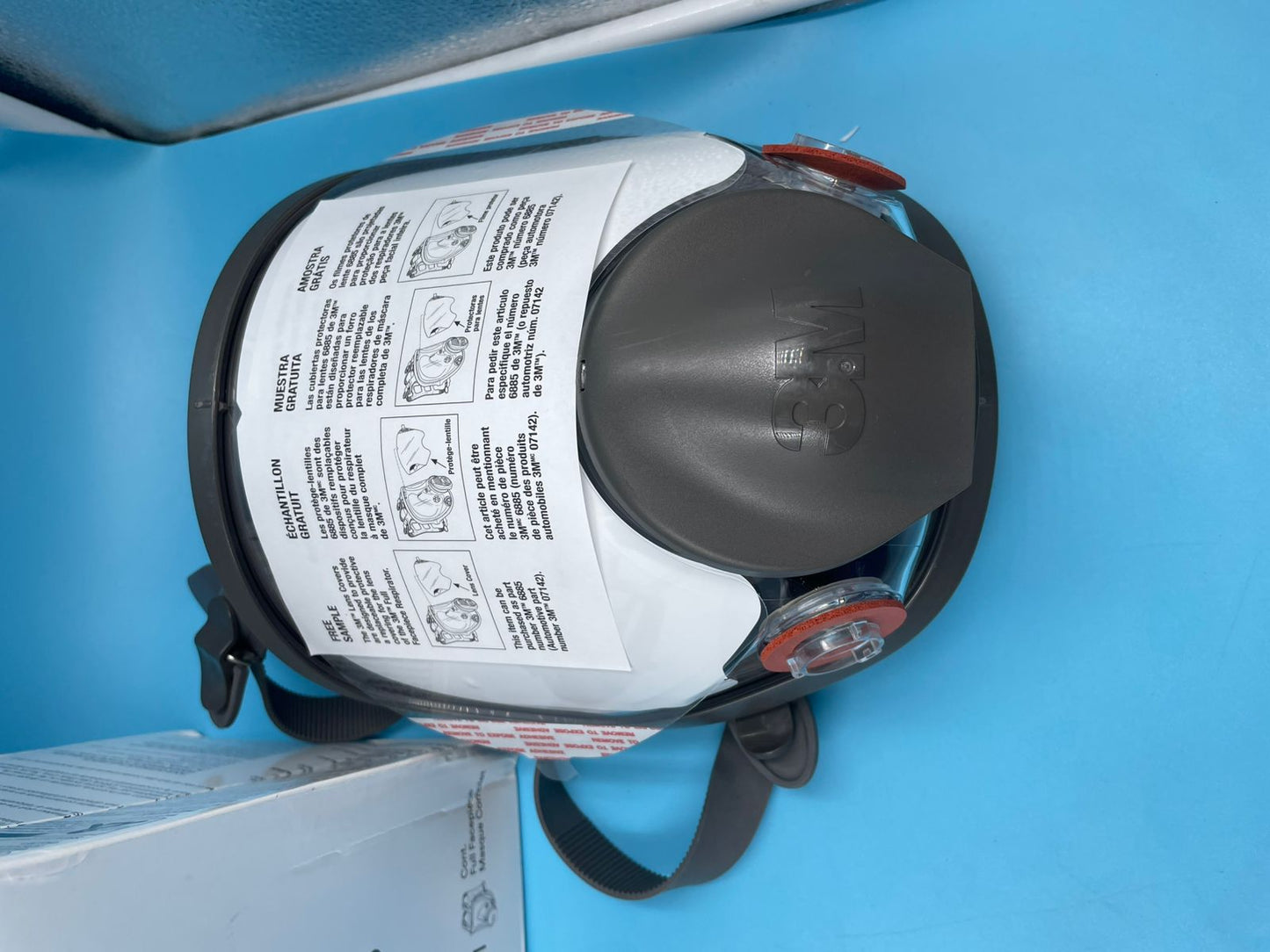 Máscara de respirador reutilizable protección profesional pintura mediano 6800.