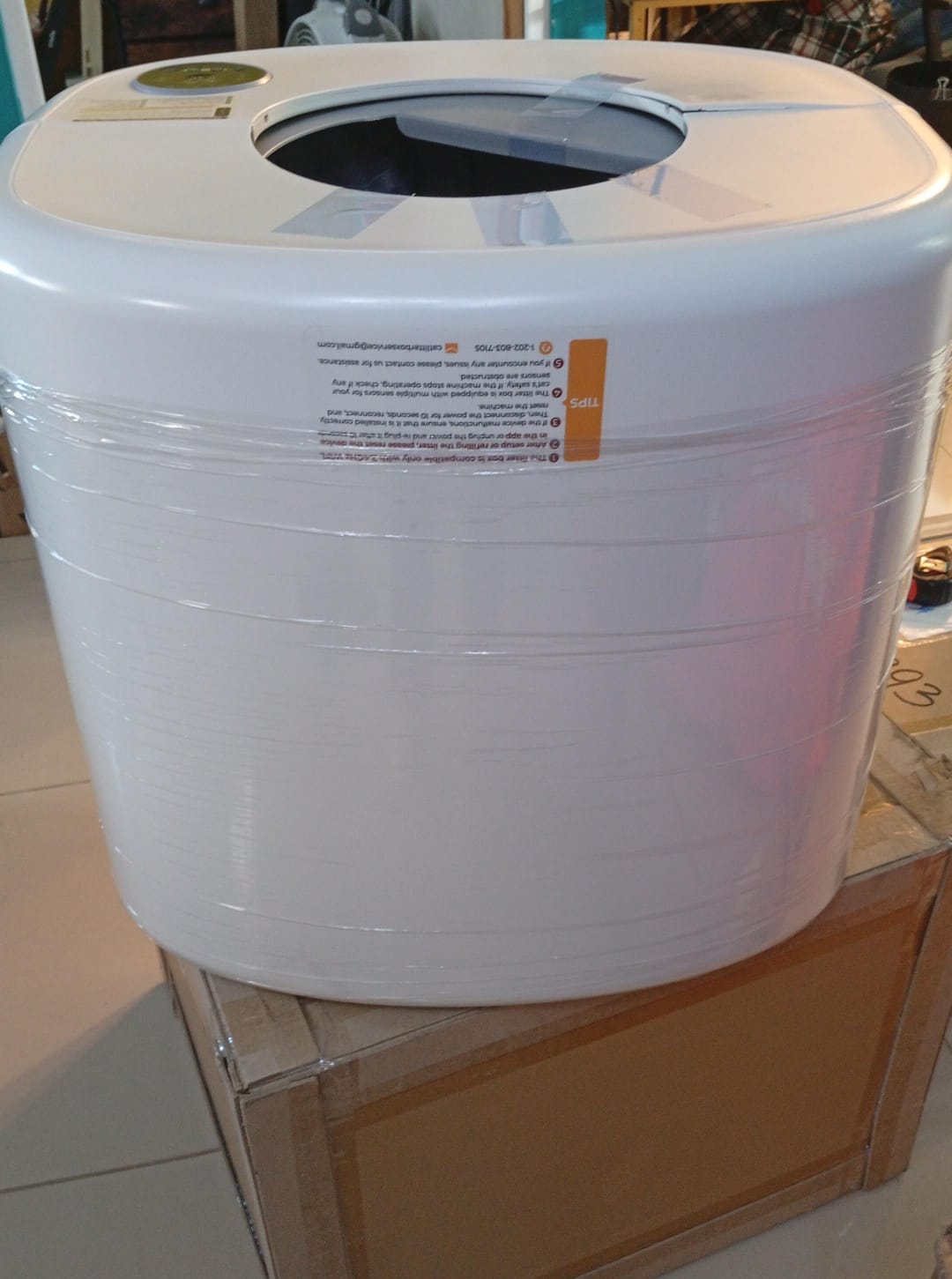 Caja de arena autolimpiante, sin olor, controlada por aplicación, WI-FI.