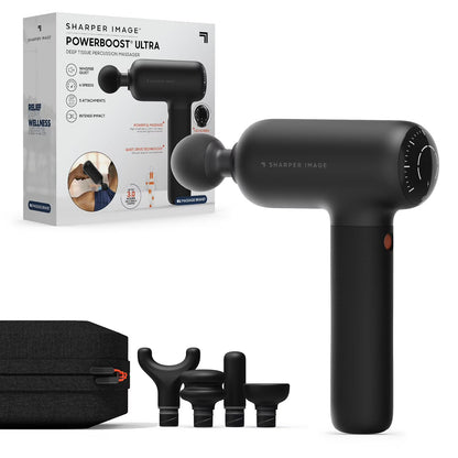 Masajeador de percusión de tejido ultra profundo Sharper Image Powerboost