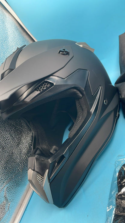 OUMURS Casco  De Motocross Para Adultos Con Gafas, Guantes y Máscara.