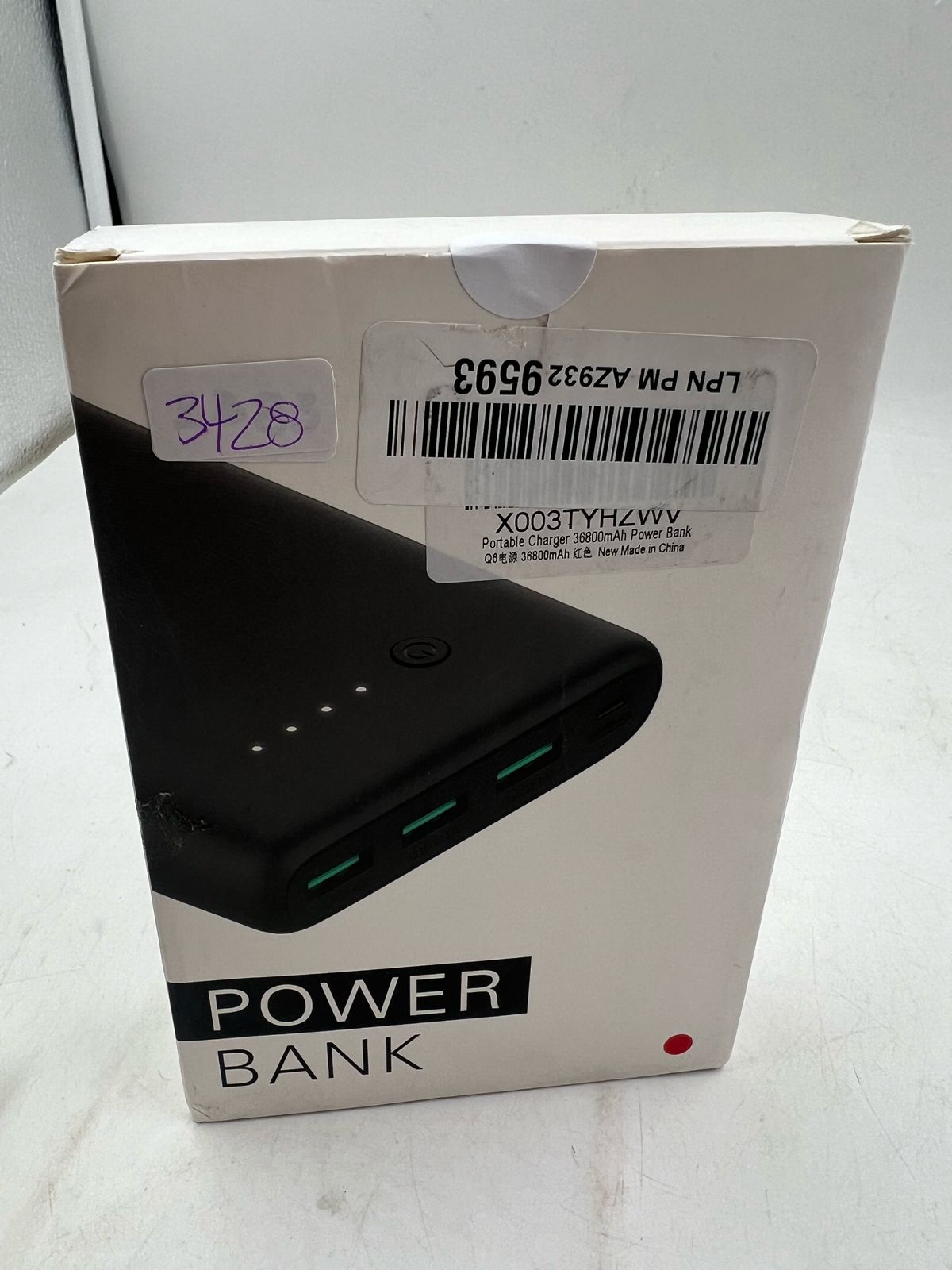 Cargador portátil de 33800 mAh alta velocidad