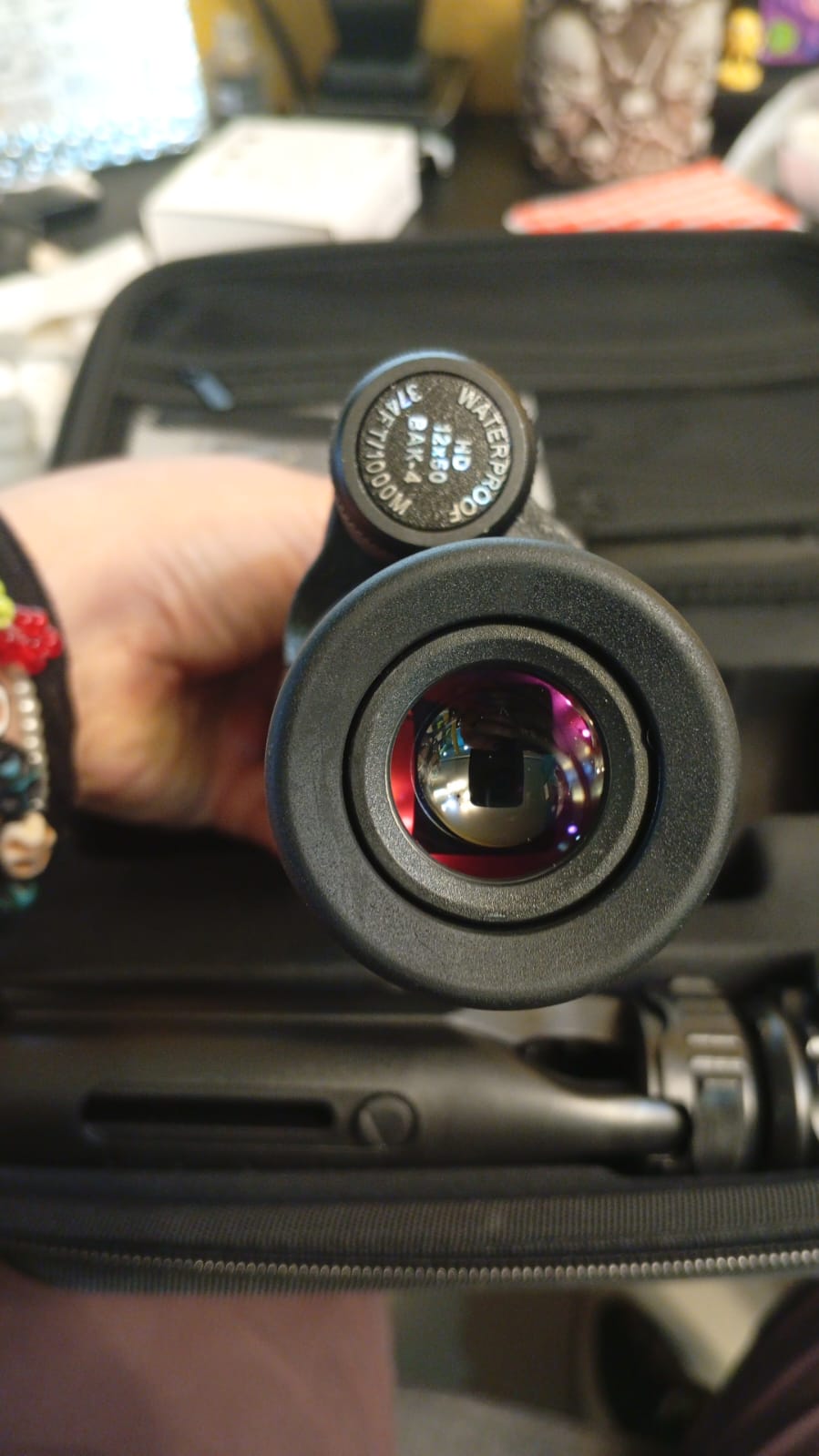 Telescopio monocular HD de 12 x 50 para teléfonos inteligentes, NAIYAFLY.