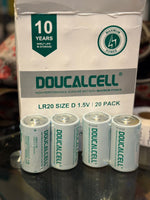 Paquete de 20 baterías alcalinas de celdas D 1,5 V LR20