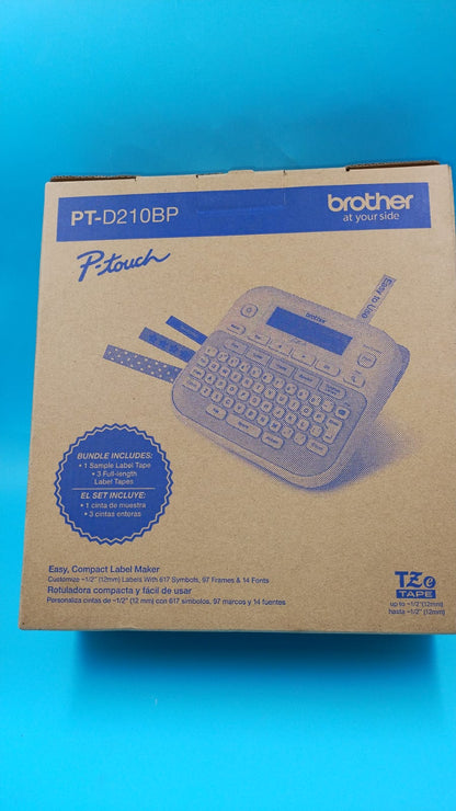 Rotulador Electrónico Brother PT-D210, 14 Fuentes, 617 Símbolos, 97 Marcos.