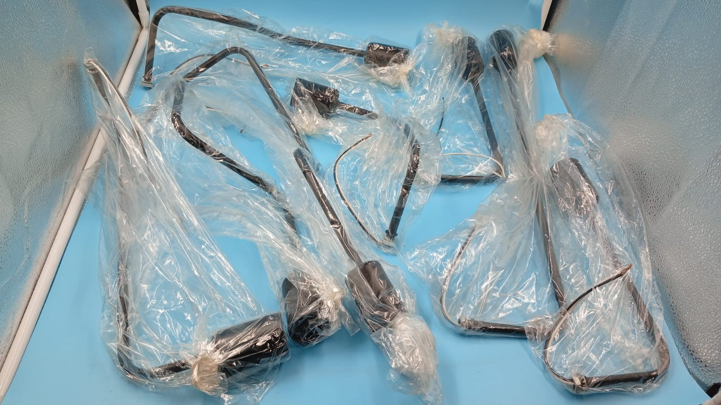 Lámpara de techo, vintage, de 8 luces E27, de metal semi-empotrado.