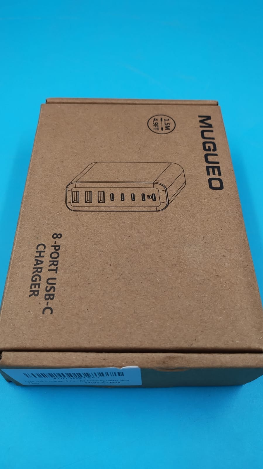 Estación de carga USB C de 265 W, 8 puertos, cargador USB-C.