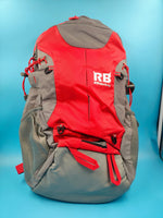 Mochila reflectante RIDERBAG.Alta visibilidad, viajeros, motocicleta, color roja.