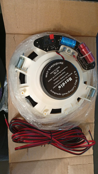 Altavoces empotrables para techo o pared, Herdio HSC-628, de 6.5".
