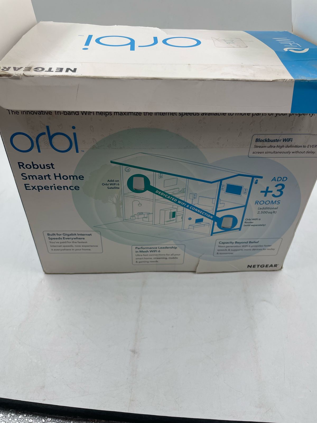 NETGEAR Orbi RBS750 Tri-band Mesh WiFi 6.