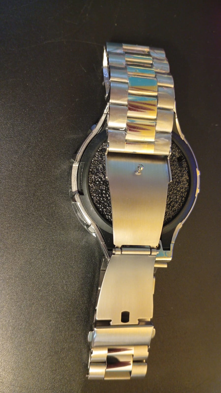 Funda y correas para reloj de acero inoxidable, ajustable, 44mm.