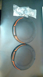 Altavoces coaxiales para audio de coche, con parrilla extraíble.