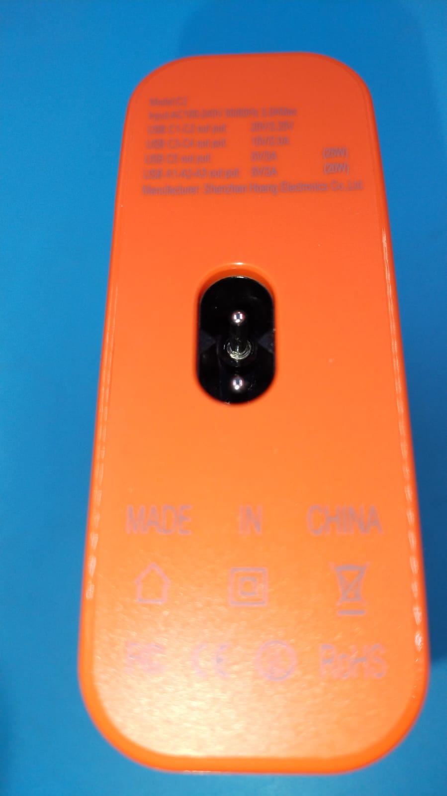 Estación de carga USB C de 265 W, 8 puertos, cargador USB-C.