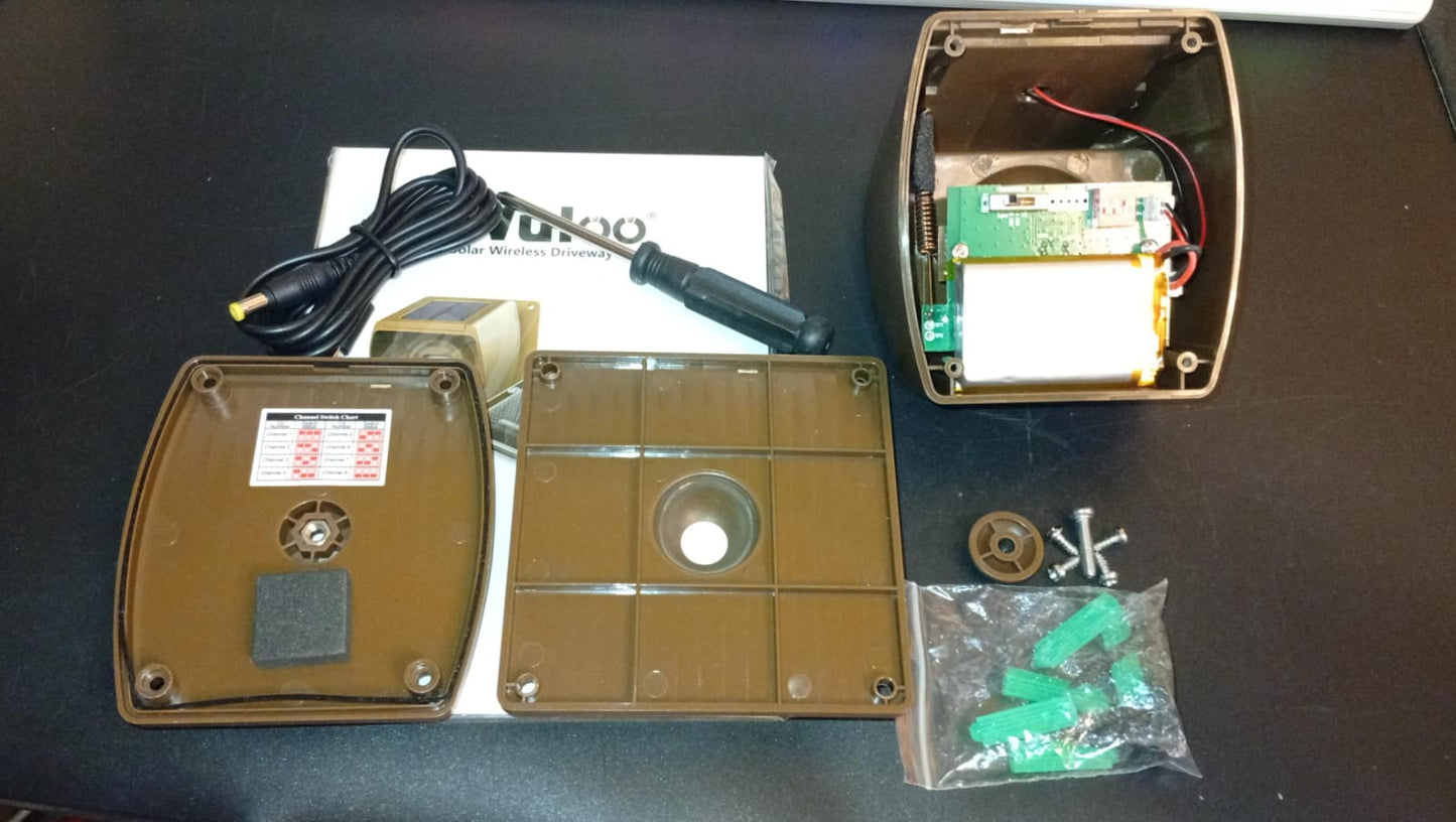 Alarma de entrada, sensor de movimiento exterior, inalámbrica, Wuloo.