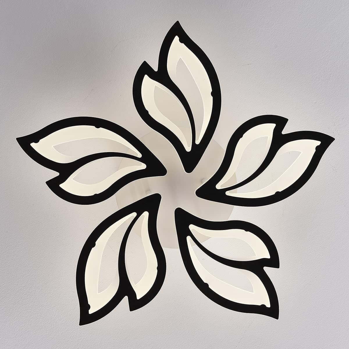 Lámpara de techo LED Garwarm, 60 W, regulable, color negro.