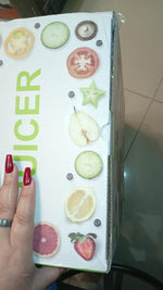 Extractor para jugos de 600 W, centrífugo para frutas y verduras.