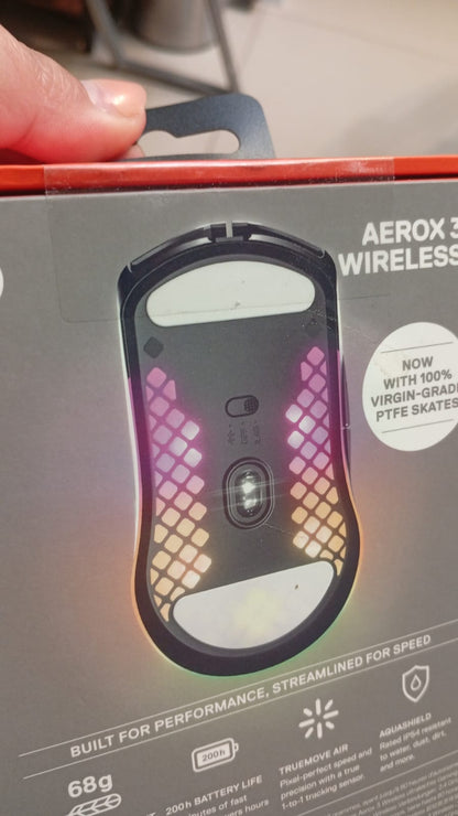 Mouse para Juegos Steelseries Aerox 3, TrueMove 8K y Ultraligero