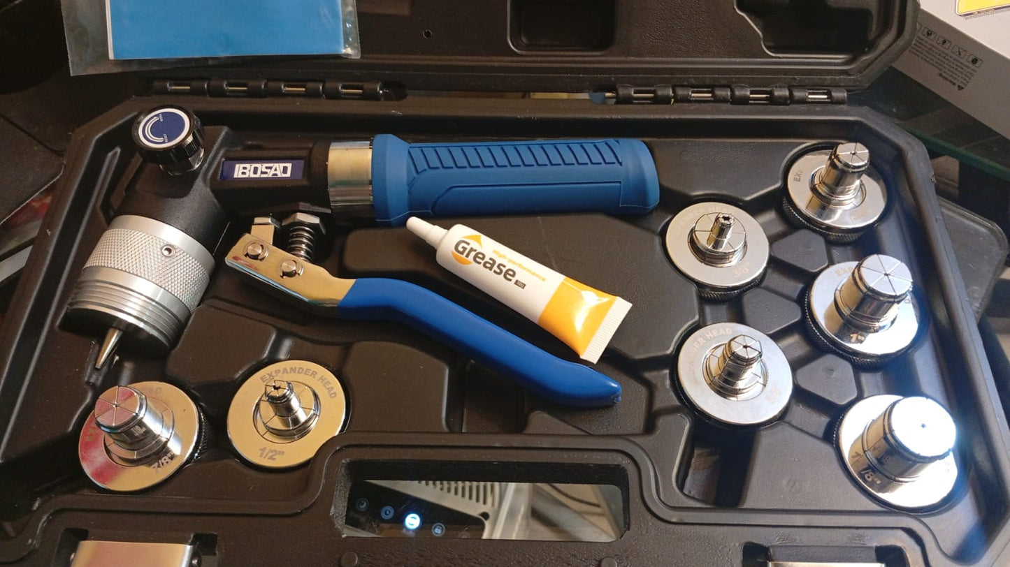 Kit de abocador hidráulico, tubos de cobre, de 3/8" a 1-1/8" (USADO).