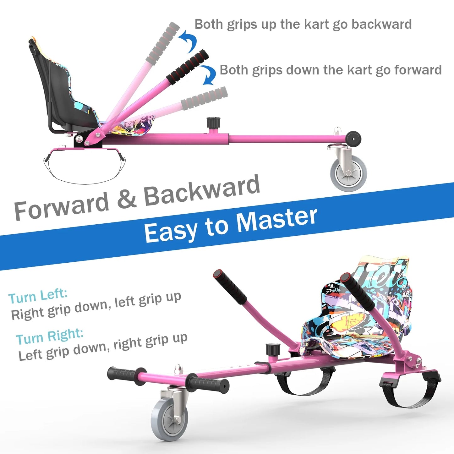 Go Kart, asiento ajustable con longitud de chasis para 6.5", 8" y 10".