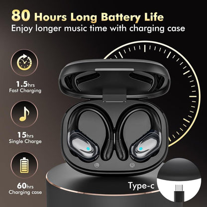 Auriculares inalámbricos Bcaikair BX17, Sports Bluetooth.(NEGRO)