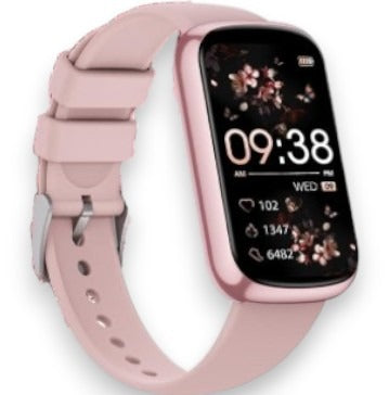 Reloj de fitness seguimiento de salud color rosa