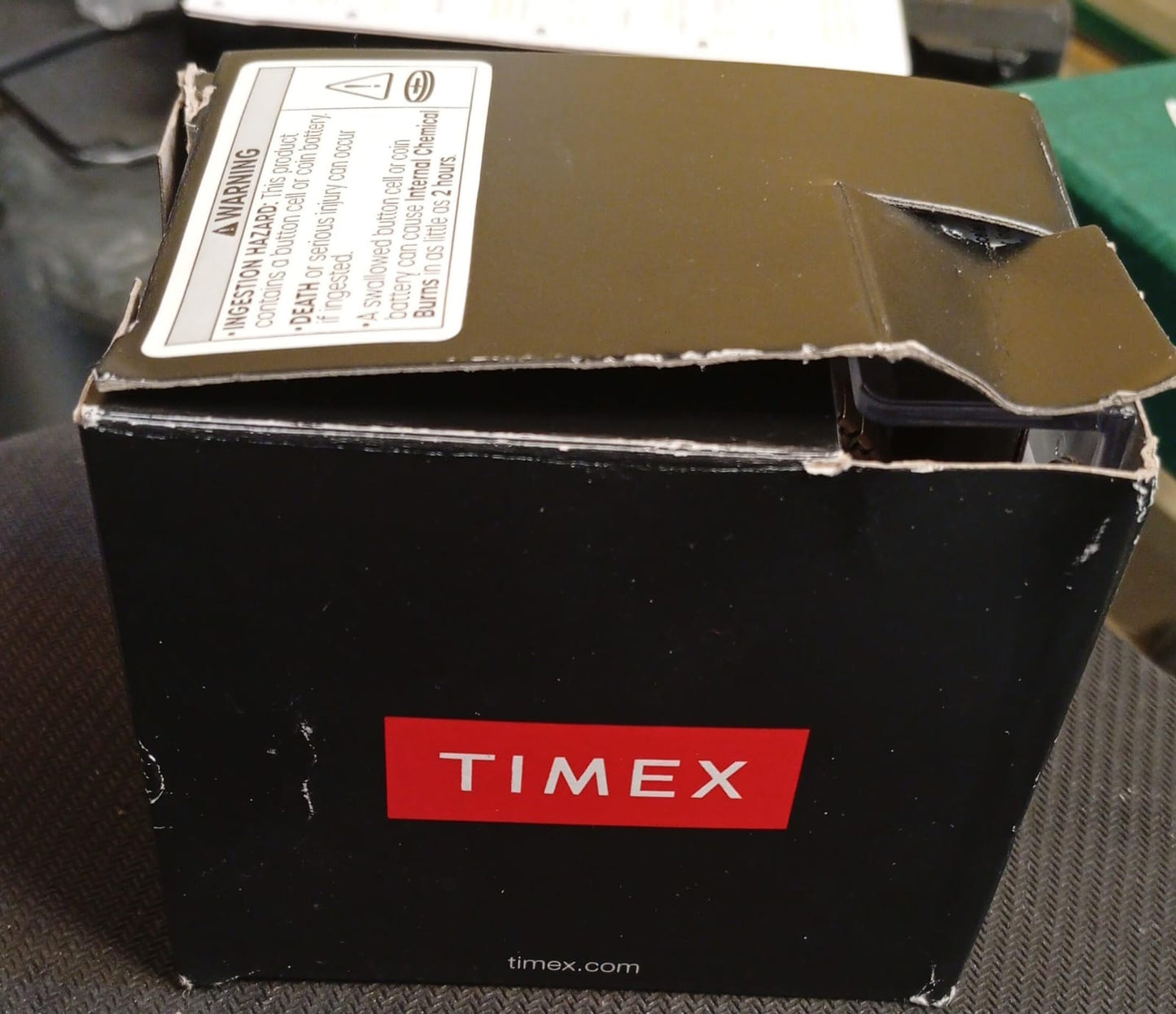 Reloj TIMEX, con fecha, dorado, extensible expandible, acero inoxidable.