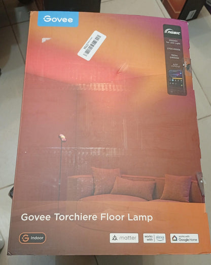Lámpara de pie Govee Torchiere H60B1, con Matter y Alexa, RGBIC