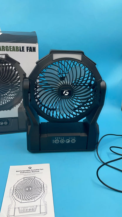 Ventilador Portátil Alimentado Por USB Con 4 Velocidades XZK
