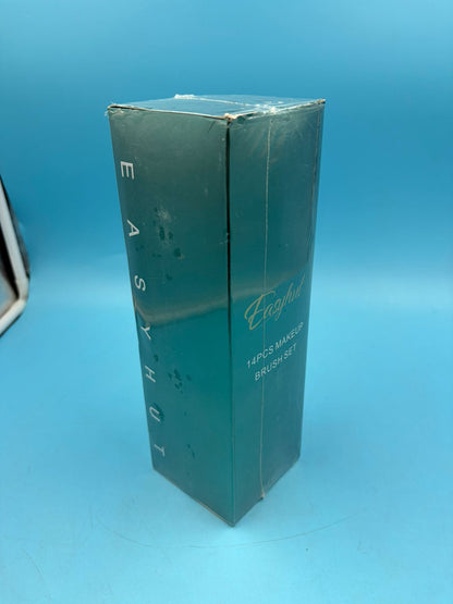 Set de 14 brochas de maquillaje + esponjas y estuche