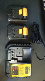 Kit de 2 baterías DCB120 de 3.0 A con cargador, compatible Dewalt.