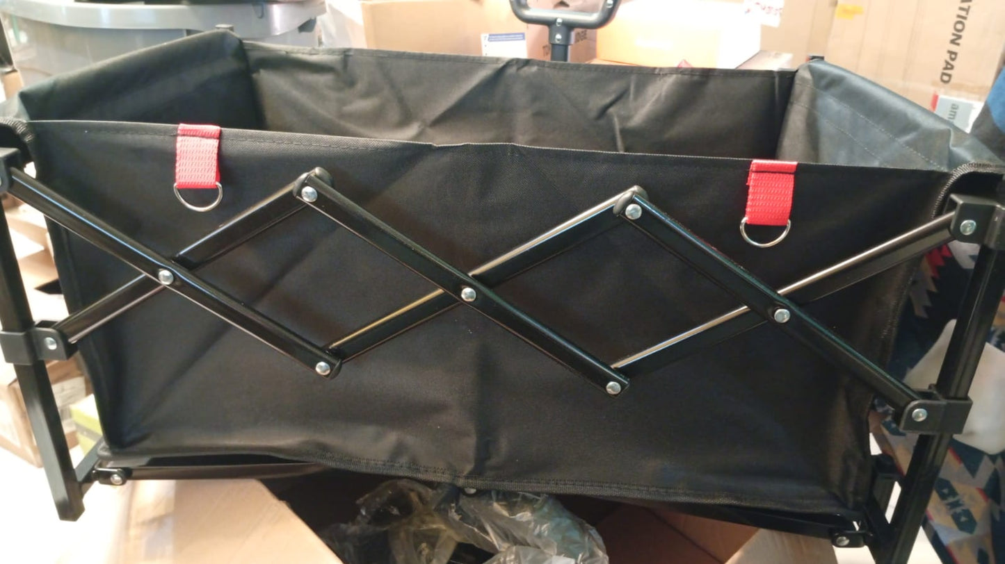 Carrito plegable multiusos, compras, playa, jardín, deporte, etc.