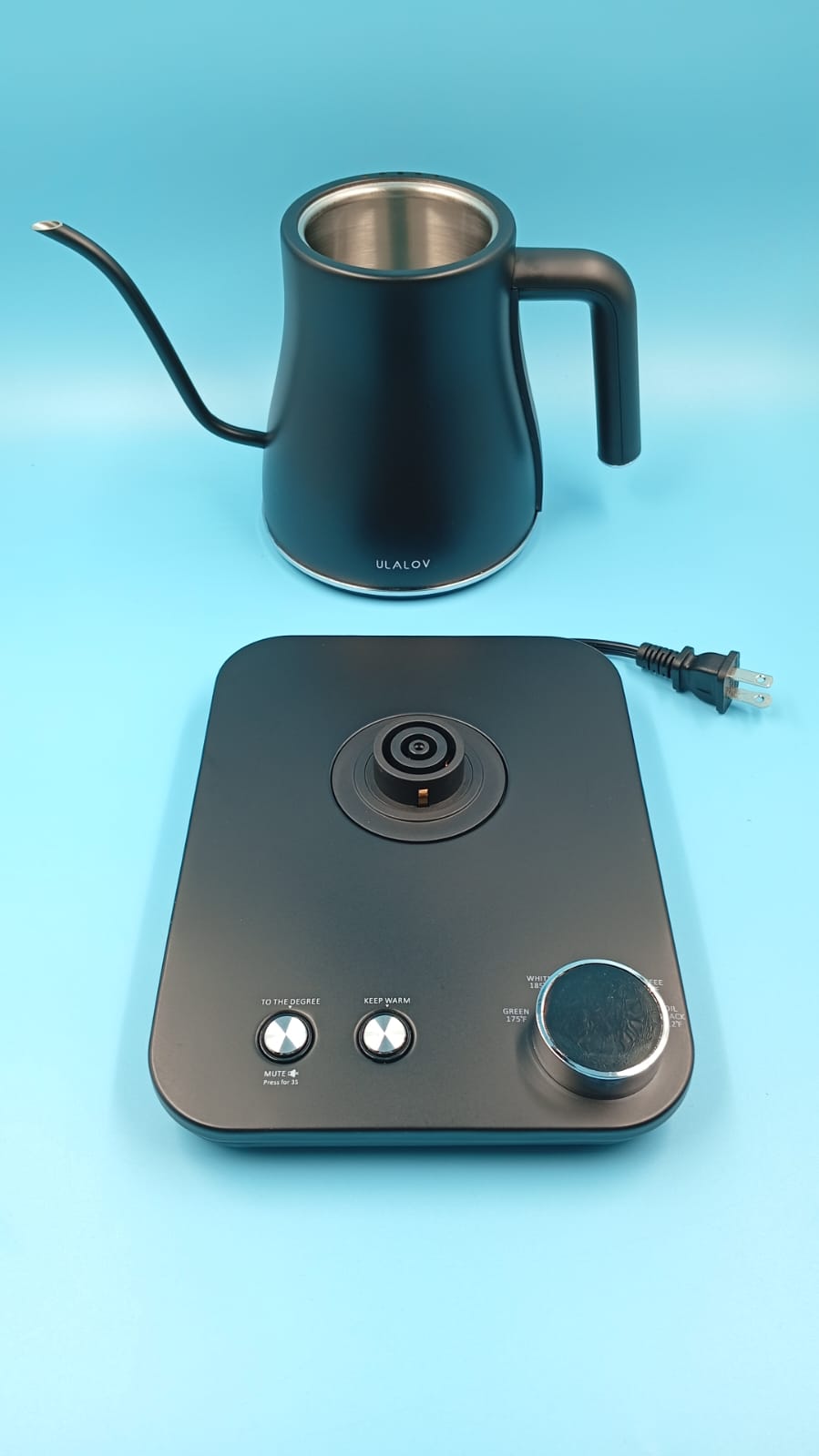 Hervidor de cuello de cisne, con control de temperatura, (USADO).