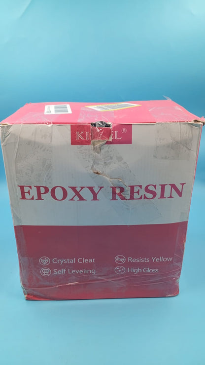 Kit Resina epoxi de 2 galones Krisel, transparente sin amarillear 0 burbujas